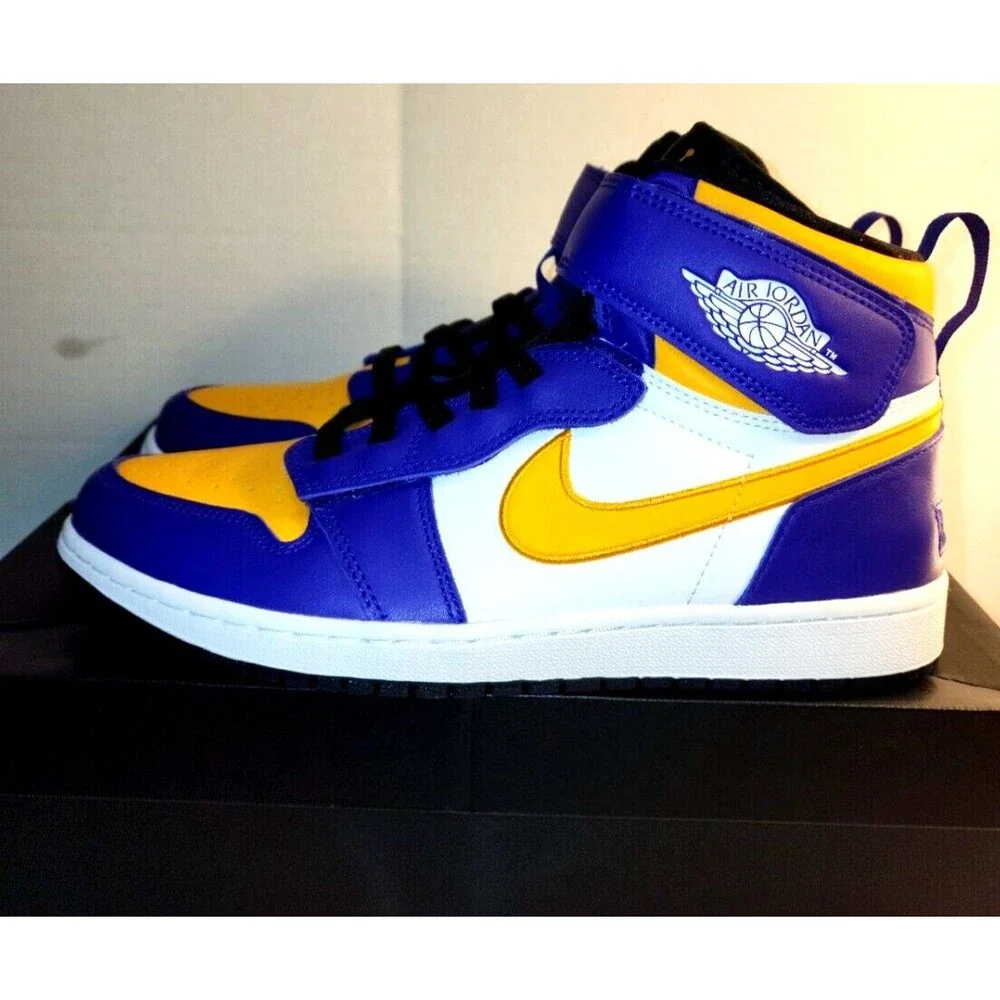 Jordan 1 High Fly Ease Lakers 2022 Size 10.5